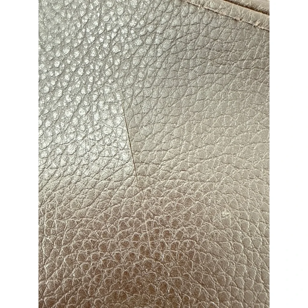 Pier One Placemats Brown Faux Leather Set of 10 Stitched Rectangular